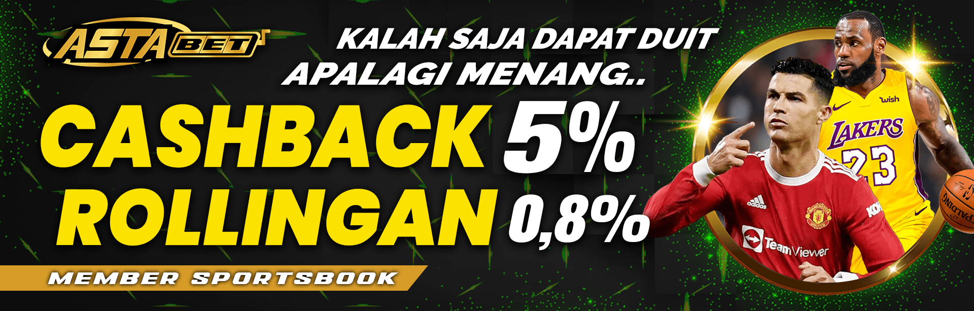 BONUS CASHBACK & ROLLINGAN SPORTSBOOK ASTABET